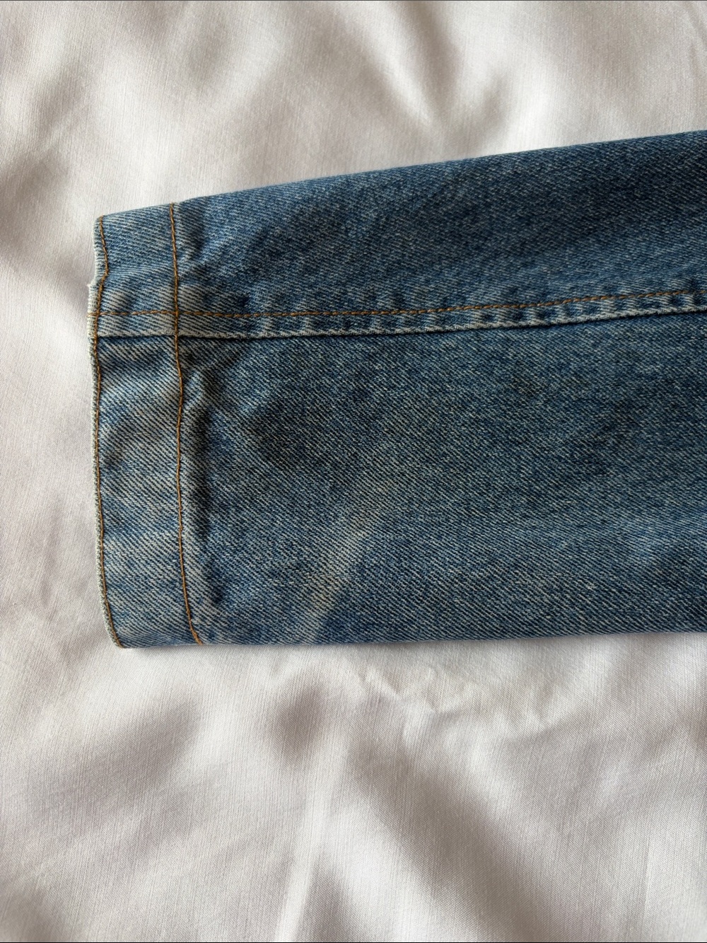 Giorgio Armani Medium Blue Denim Zip Jacket - Picture 10 of 12